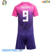 Camisa de time de futebol Alemanha Niclas Fullkrug #9 Replicas 2º Equipamento Infantil Europeu 2024 Manga Curta (+ Calças curtas)